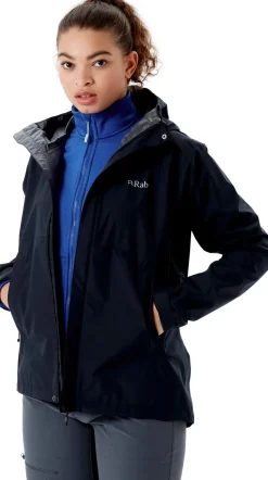 Rab Womens Downpour Eco Jacket - Black