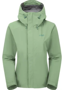 Rab Womens Downpour Jacket - Fig Green