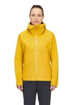 Rab Womens Downpour Light Jacket - Sahara