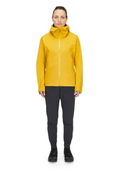 Rab Womens Downpour Light Jacket - Sahara