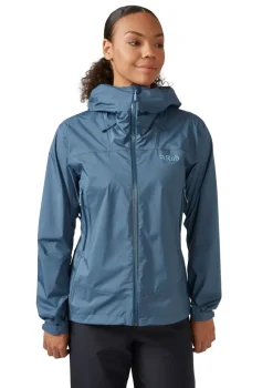Rab Womens Downpour Plus 2.0 Jacket - Orion Blue