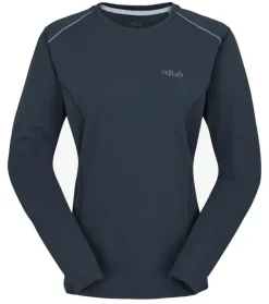 Rab Womens Force Long Sleeved Tee - Tempest Blue