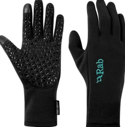 Rab Womens Power Stretch Contact Grip Gloves - Black
