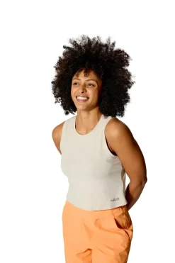 Rab Womens Rivelin Crop Tank - Pebble