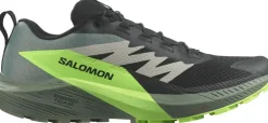 Salomon Mens Sense Ride 5 Shoes - Black-Laurel Wreath-Green Gecko