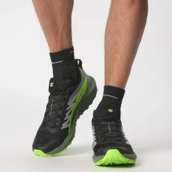 Salomon Mens Sense Ride 5 Shoes - Black-Laurel Wreath-Green Gecko