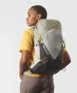 Salomon Womens Aerotrek 28 Rucksack - Seagrass-Silver Cloud-Nine Iron