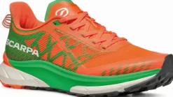 Scarpa Mens Golden Gate 2 ATR Running Shoe - Orange Fluo-Spring Green
