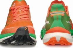 Scarpa Mens Golden Gate 2 ATR Running Shoe - Orange Fluo-Spring Green
