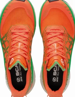 Scarpa Mens Golden Gate 2 ATR Running Shoe - Orange Fluo-Spring Green