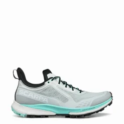 Scarpa Womens Golden Gate Kima RT Trail Running Shoes - Light Gray-Aruba Blue