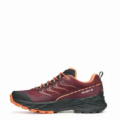 Scarpa Womens Rush GTX 2 Shoes - Burgandy-Dusty Orange