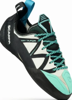 Scarpa Womens Vapour Lace Climbing Shoes - Dust Grey-Aqua