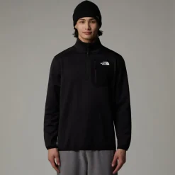 The North Face Mens Crest 1/4 Zip Fleece - TNF Black