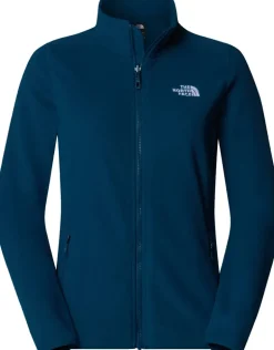 The North Face Womens 100 Glacier Full Zip - Midnight Petrol