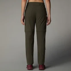 The North Face Womens Exploration Convertible Regular Straight Trousers - New Taupe Green