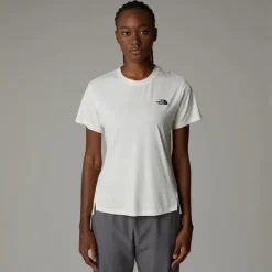 The North Face Womens Flex SS Tee - White Dune