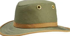 Tilley Outback Hat - Green - British Tan