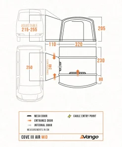 Vango Cove III Air Mid DriveAway Awning