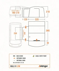 Vango Galli II Low DriveAway Awning