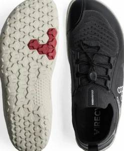 Vivobarefoot Womens Primus Trail Knit FG Shoes - Obsidian-Sandstone